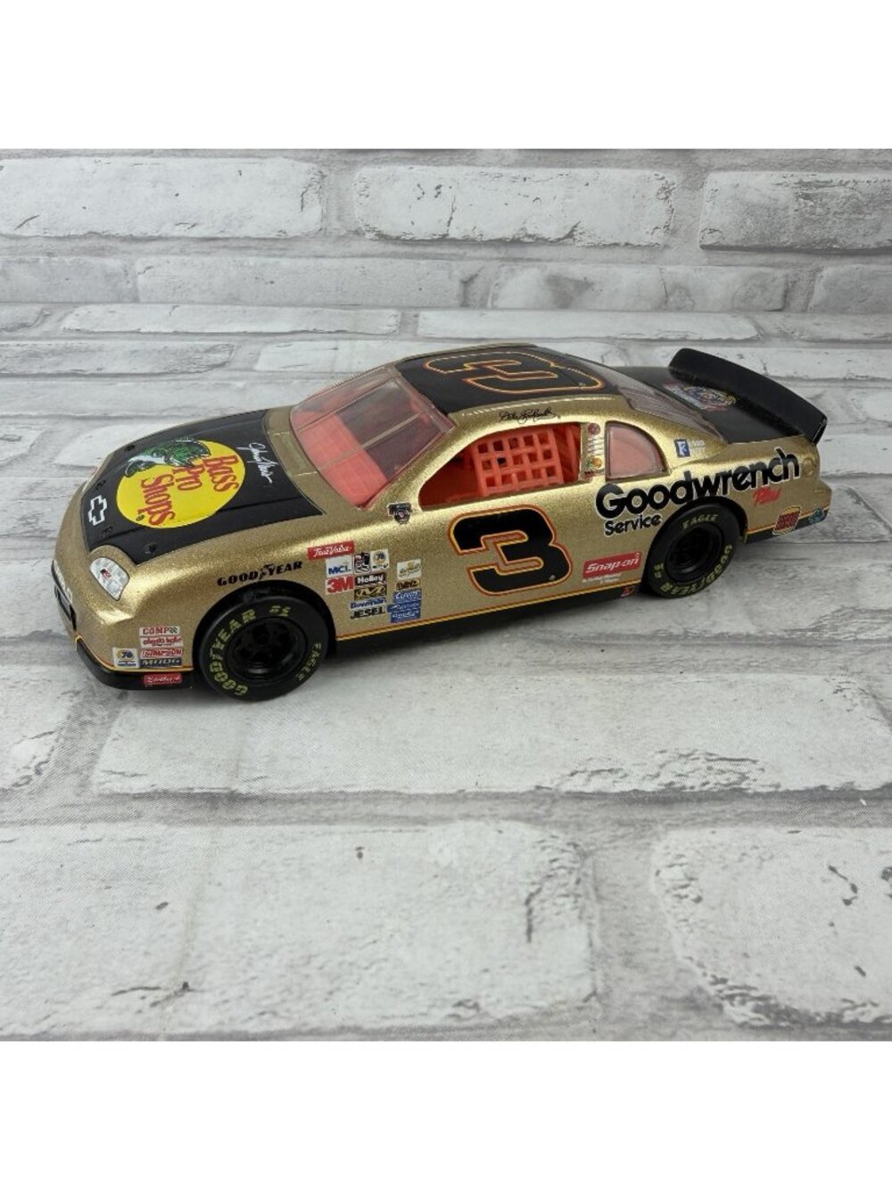 Hasbro 1998 Dale Earnhardt #3 Bass Pro Shops Gold 1/24 Diecast 50th Anniversary